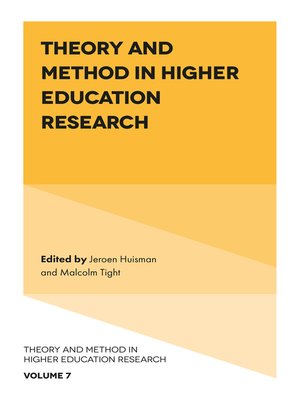 cover image of Theory and Method in Higher Education Research, Volume 7